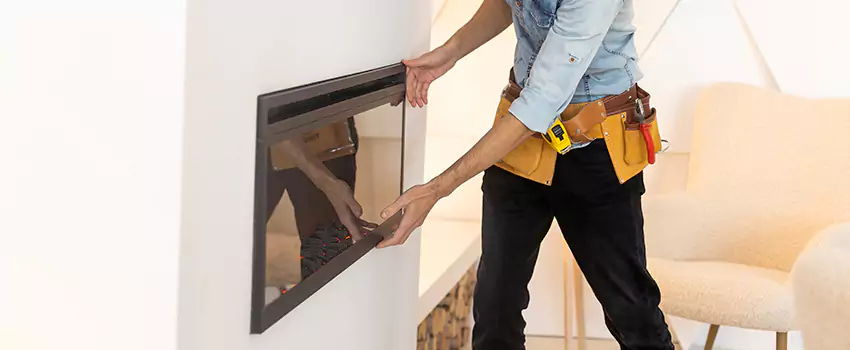 Metal Fireplace Installation in Ferndale, Michigan