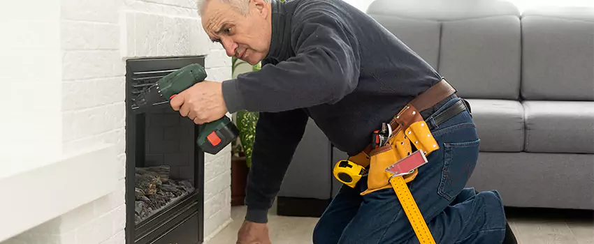 New Indoor Fireplace Installation in Ferndale, Michigan