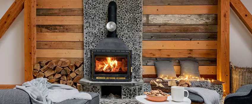 Thelin Hearth Products Direct Vent Gas Stove Fireplace Inspection in Ferndale, Michigan